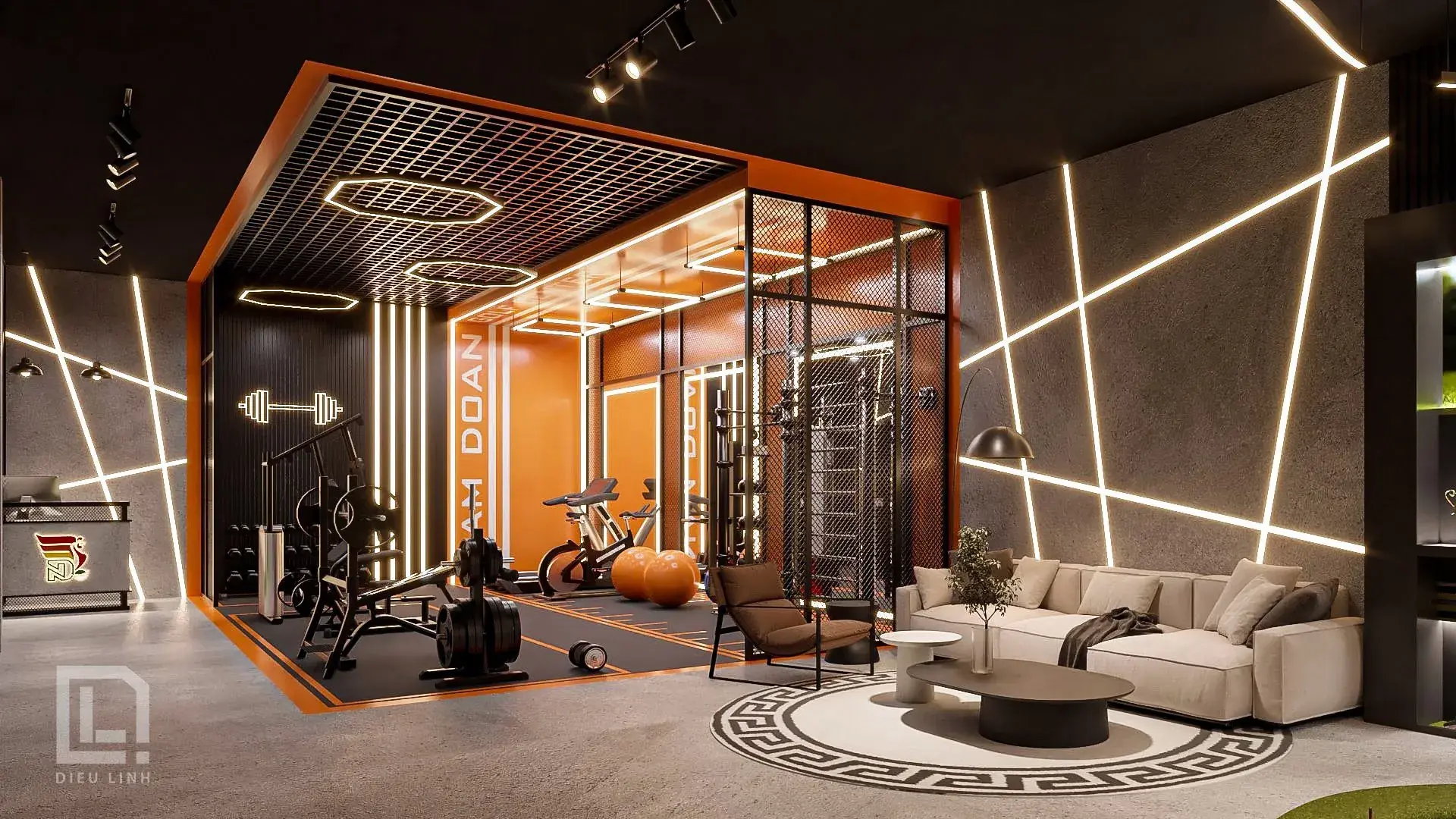 Gym and Golf room Interior