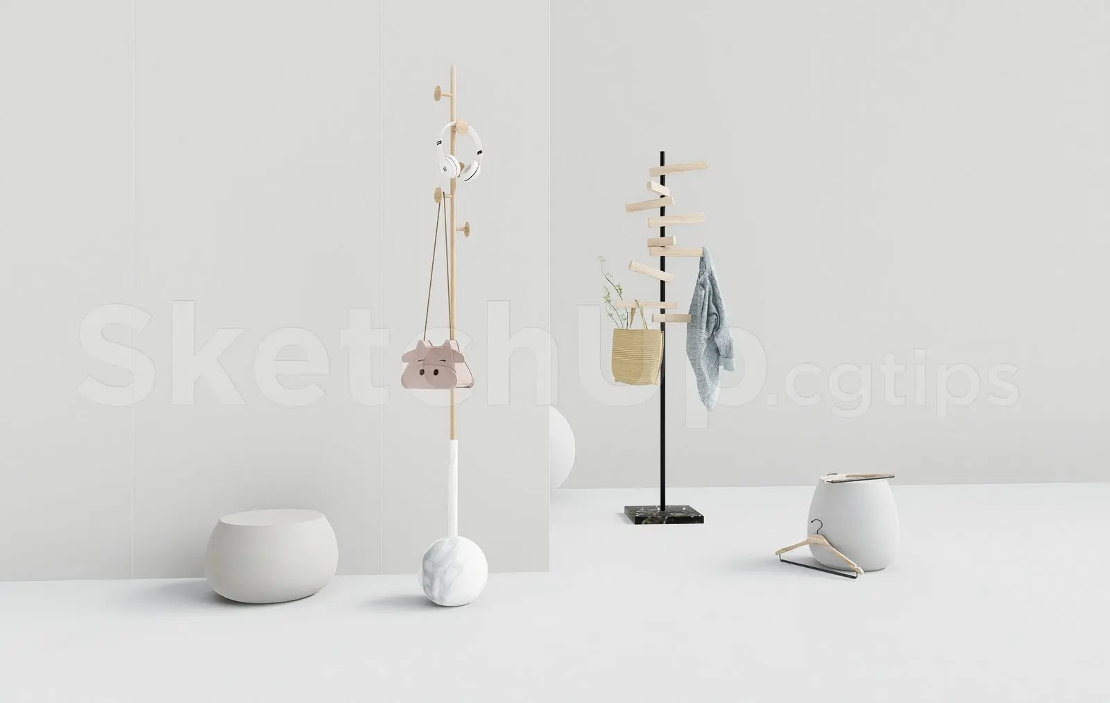 Modern Decorative Coat Hanger Stand