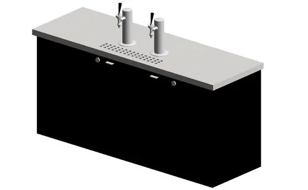 Shallow Depth Keg Cooler