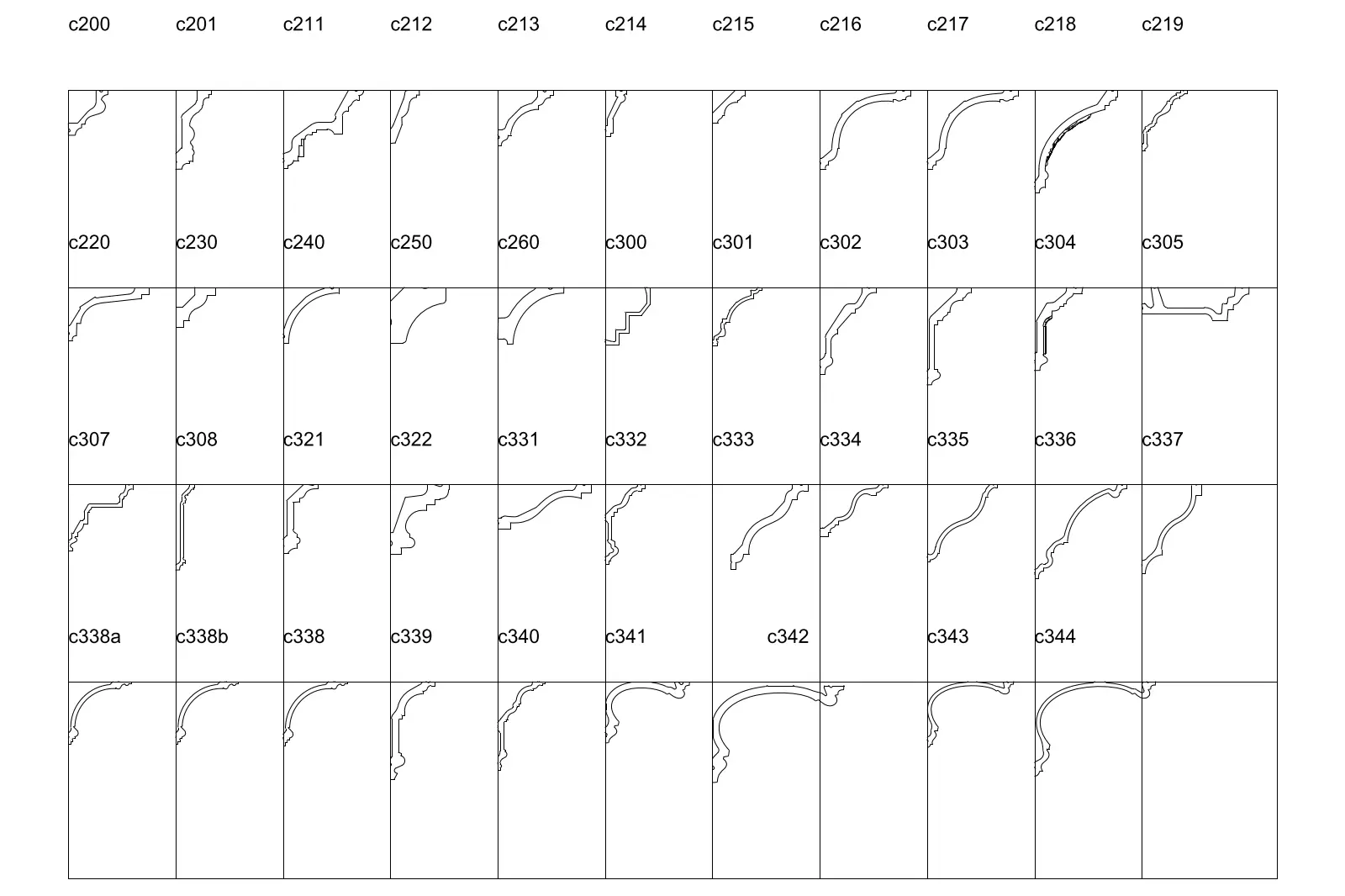 Cornices Orac decor — CAD drawing preview