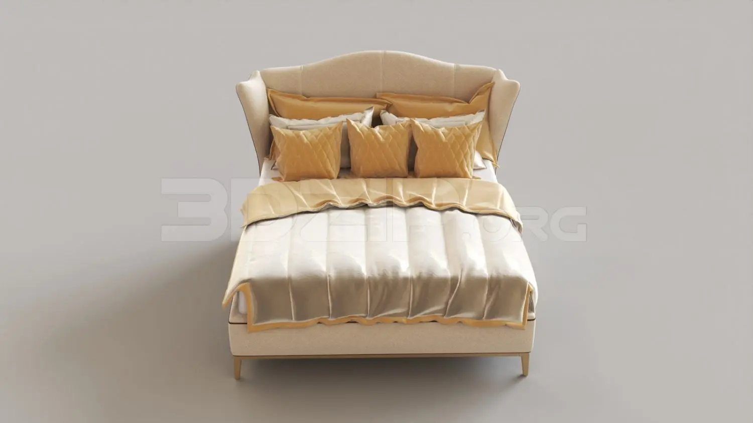 Bed — preview 1 (3dzip, CC0)