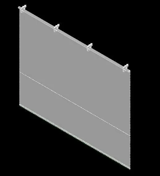 Gymnasium Divider Curtain — preview 1, by Kelly C. Brett (RevitCity, CC0)