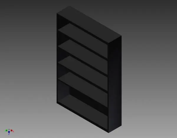 Book Shelf — preview 1, by BigMike60 (RevitCity, CC0)