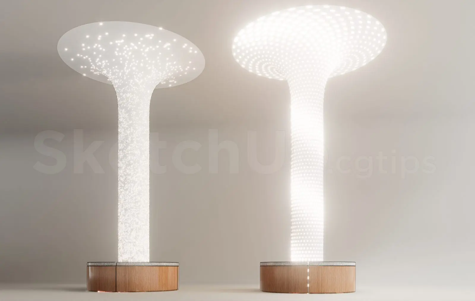 Modern Luxury Interior Lighting Columns