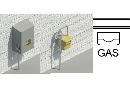 Gallus 2000 Gas Meter and Cover - NZ