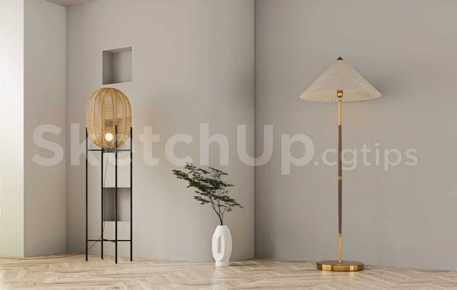 Floor Lamp Model Download for Interior Projects — preview 1 (cgtips)