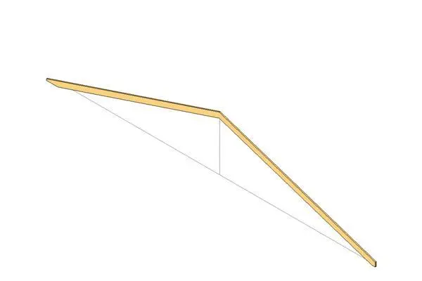 Roof Rafters-Gable-2 Cut-Plumb-adjustable overhang