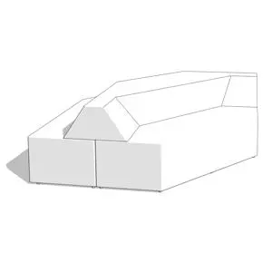 Prism Seating Sectional System - Triple Prism Platform - HighTower