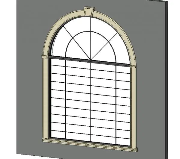 Classical Window — preview 1, by Ragran (RevitCity, CC0)