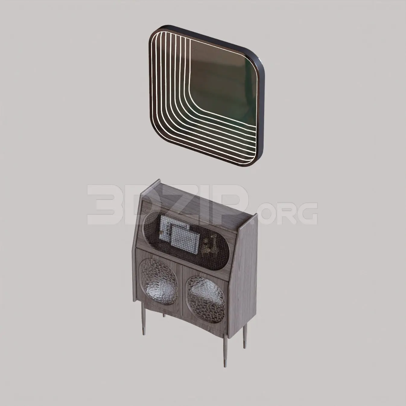 Display Cabinets — preview 1, by Kha Vi (3dzip)