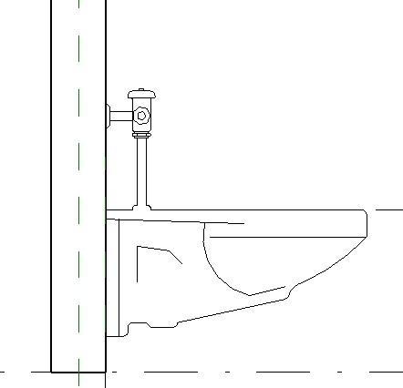 Wall Mounted Flush Valve toilet
