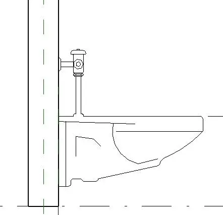 Wall Mounted Flush Valve toilet