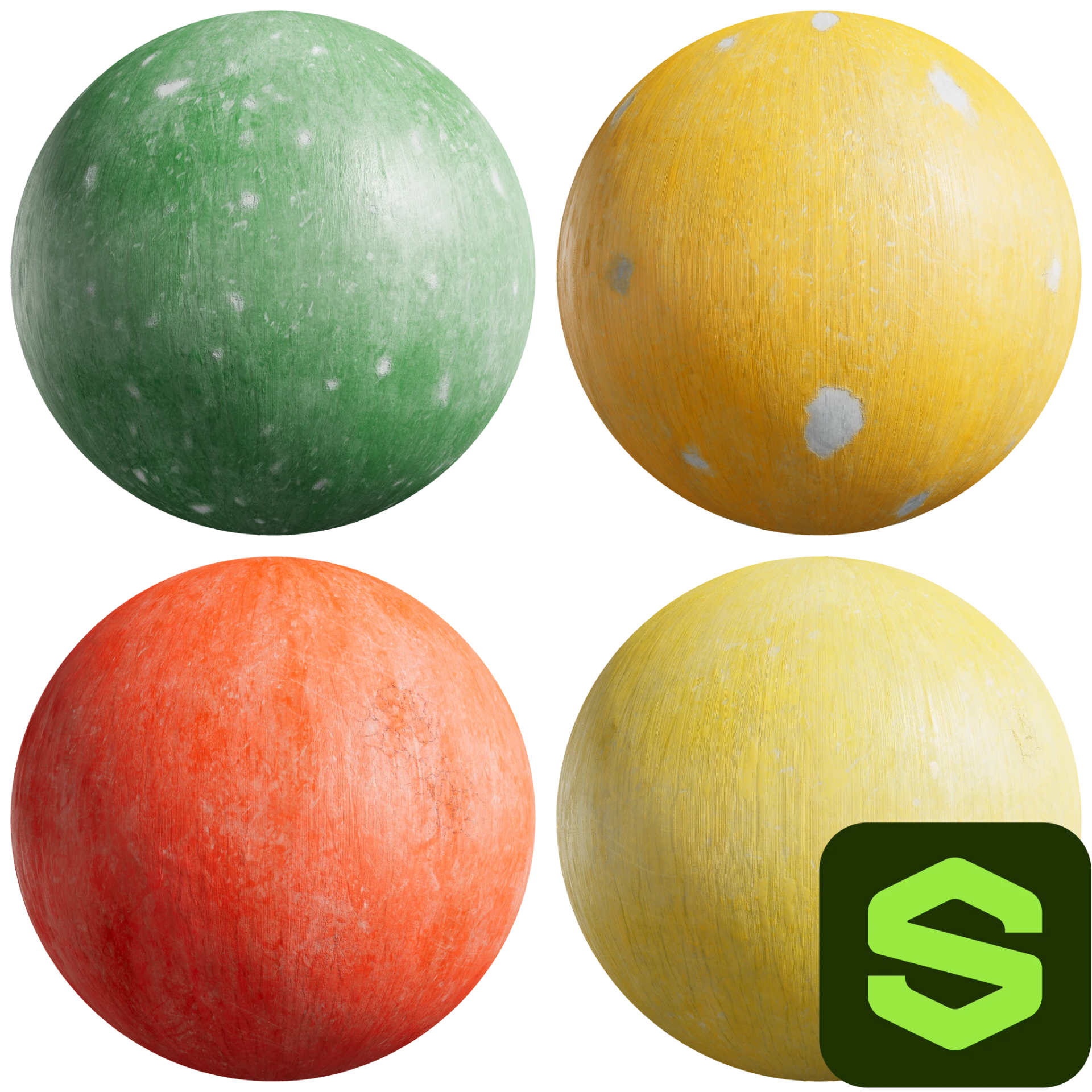 Painted Plaster Substance 001