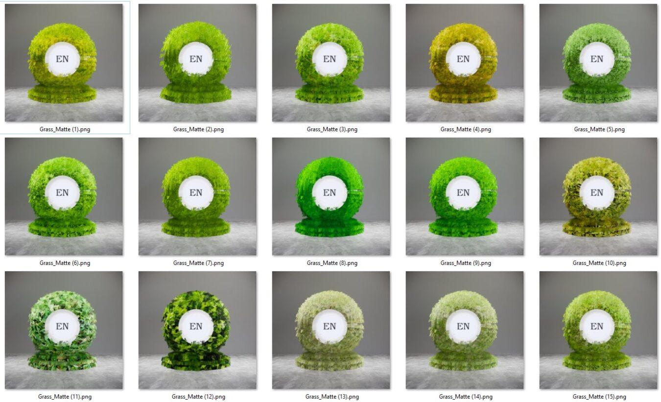 Enscape Grass, Matte Material