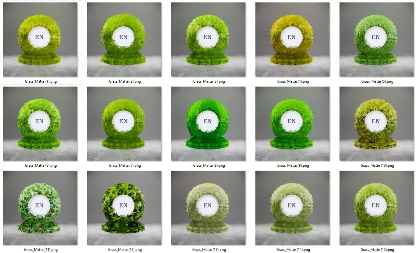 Enscape Grass, Matte Material