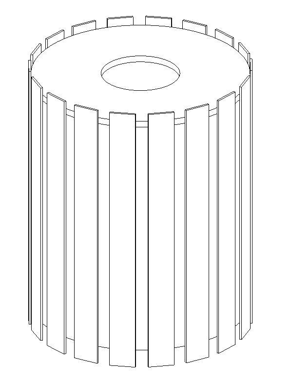 Generic Outdoor Trash Bin