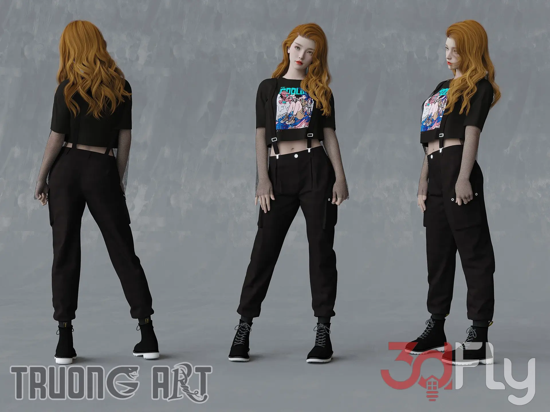 the model of the character Girl