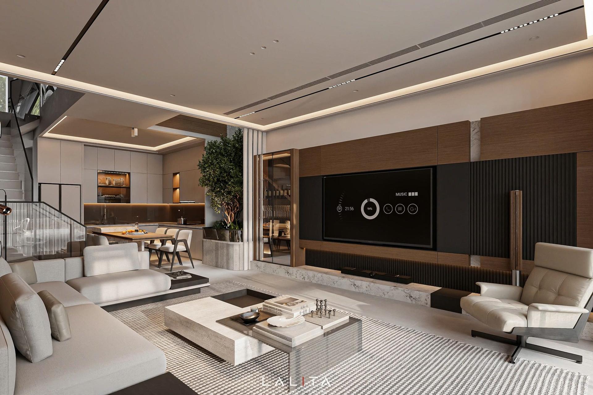 Living Room – Kitchen Interior