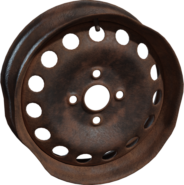 Rusted Wheel Rim 2
