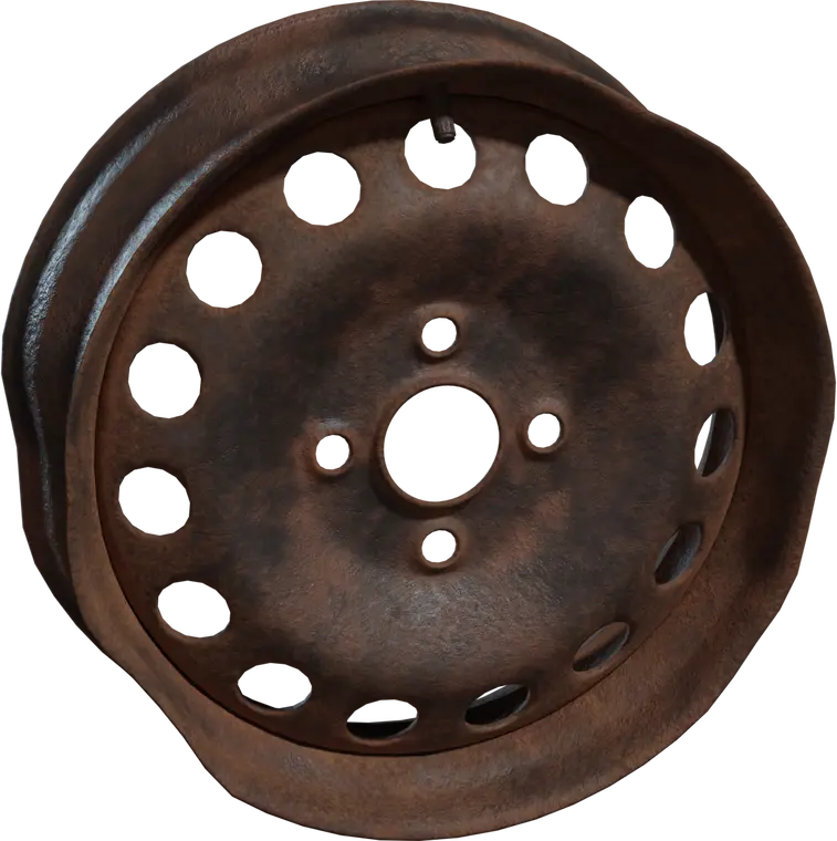 Rusted Wheel Rim 2