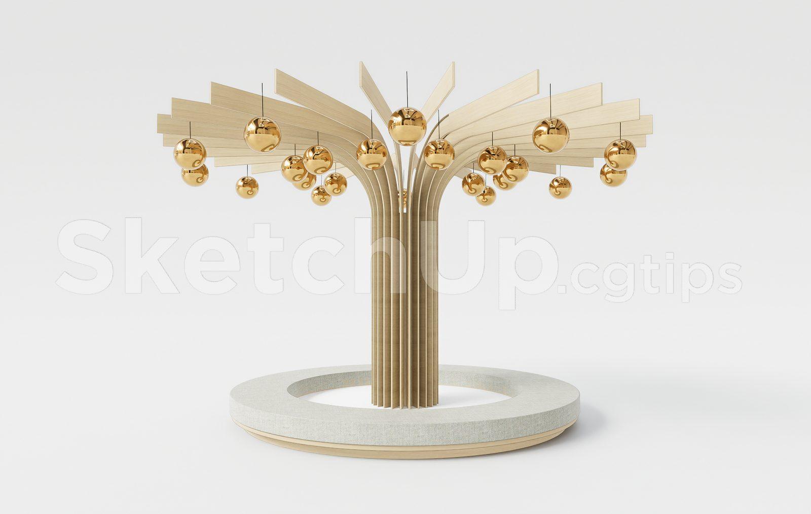 Modern Luxury Interior Lighting Columns