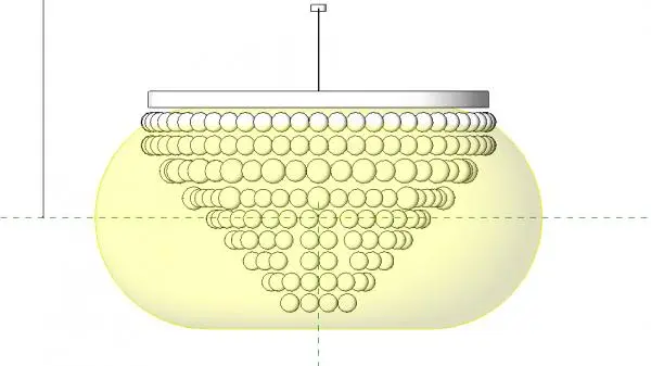 Chandelier - Deco Glam Crystal - Large
