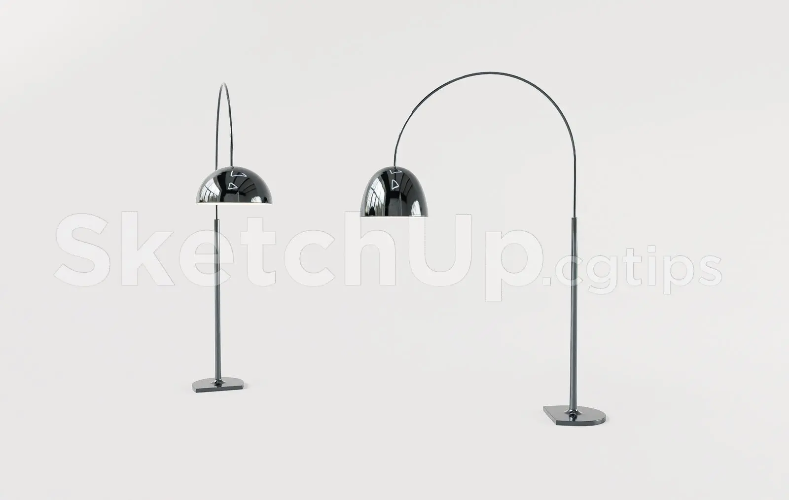 Floor Lamp Model for SketchUp – Interior Design Ready — preview 1 (cgtips)