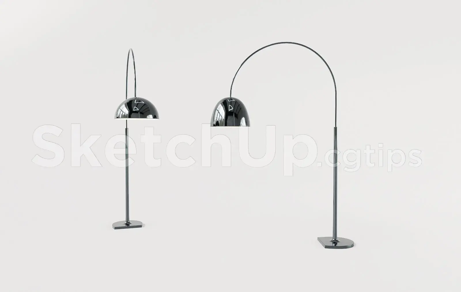 Floor Lamp Model for SketchUp – Interior Design Ready