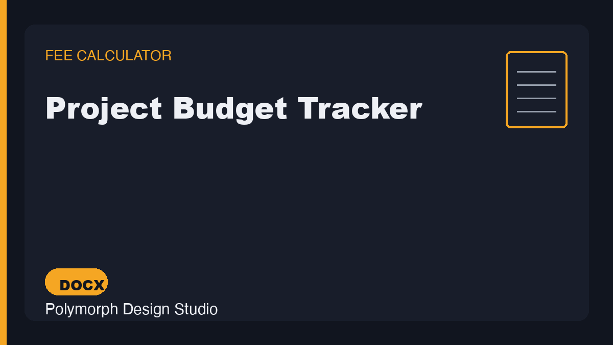 Project Budget Tracker
