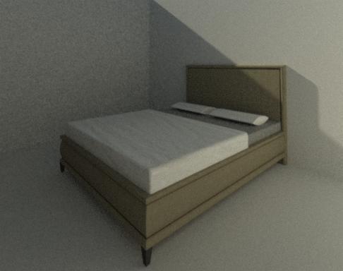 Upholstered Queen Size Bed