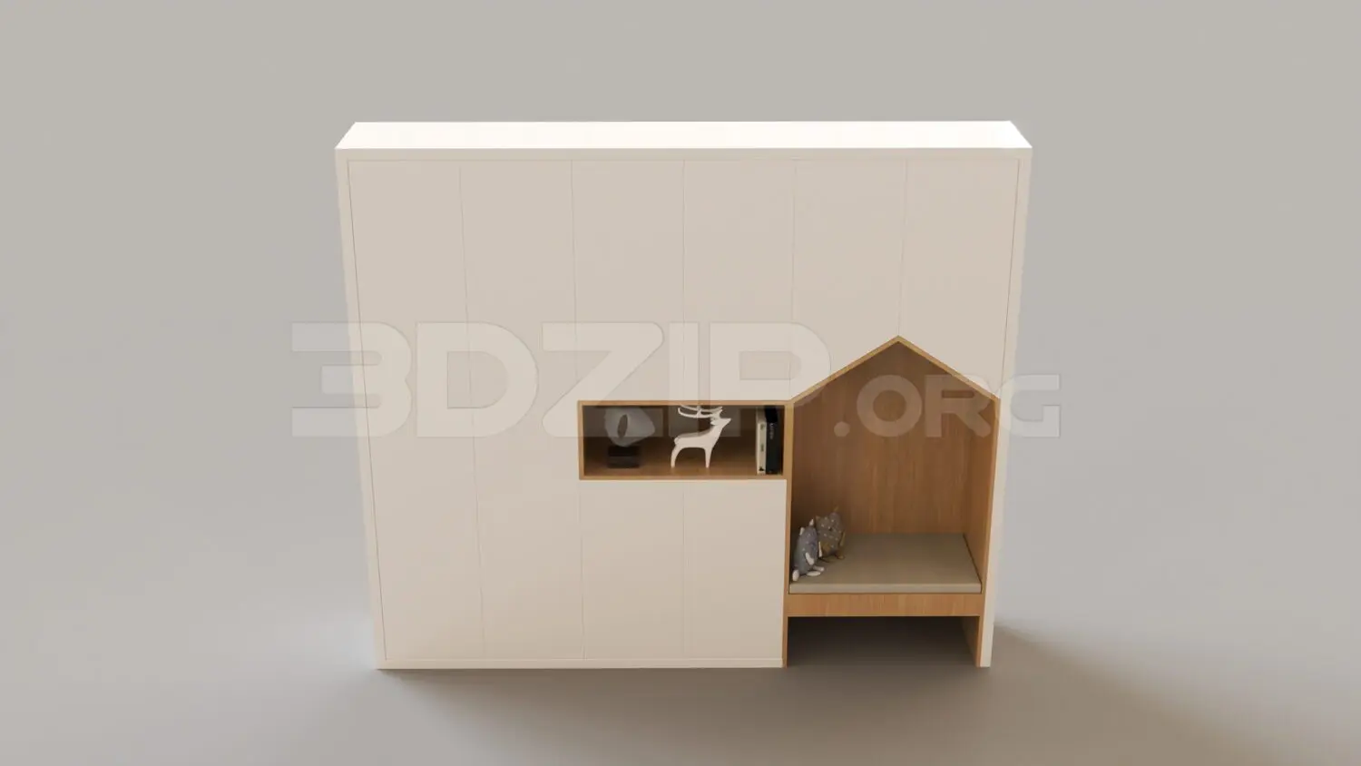 Shoe Cabinet — preview 1 (3dzip, CC0)