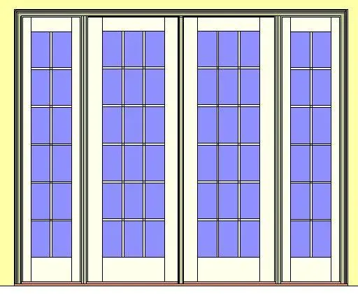 Kolbe Ultra Series Outswing Door 2-Wide Both Sidelites Oak Sill Units