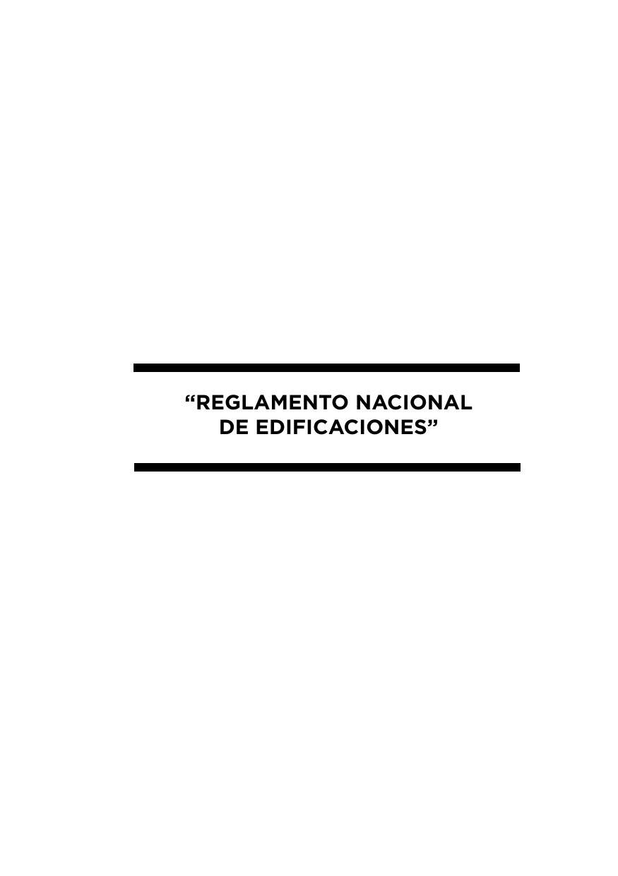 Reglamento Nacional de Edificaciones (RNE)
