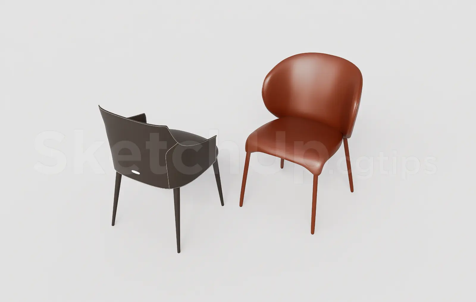 Contemporary Leather Dining Chair