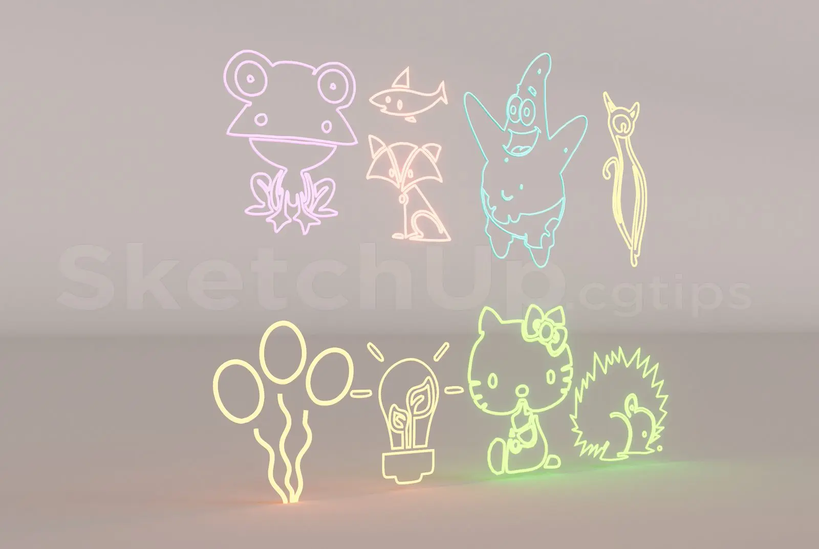 Neon Light Set — preview 1 (cgtips)