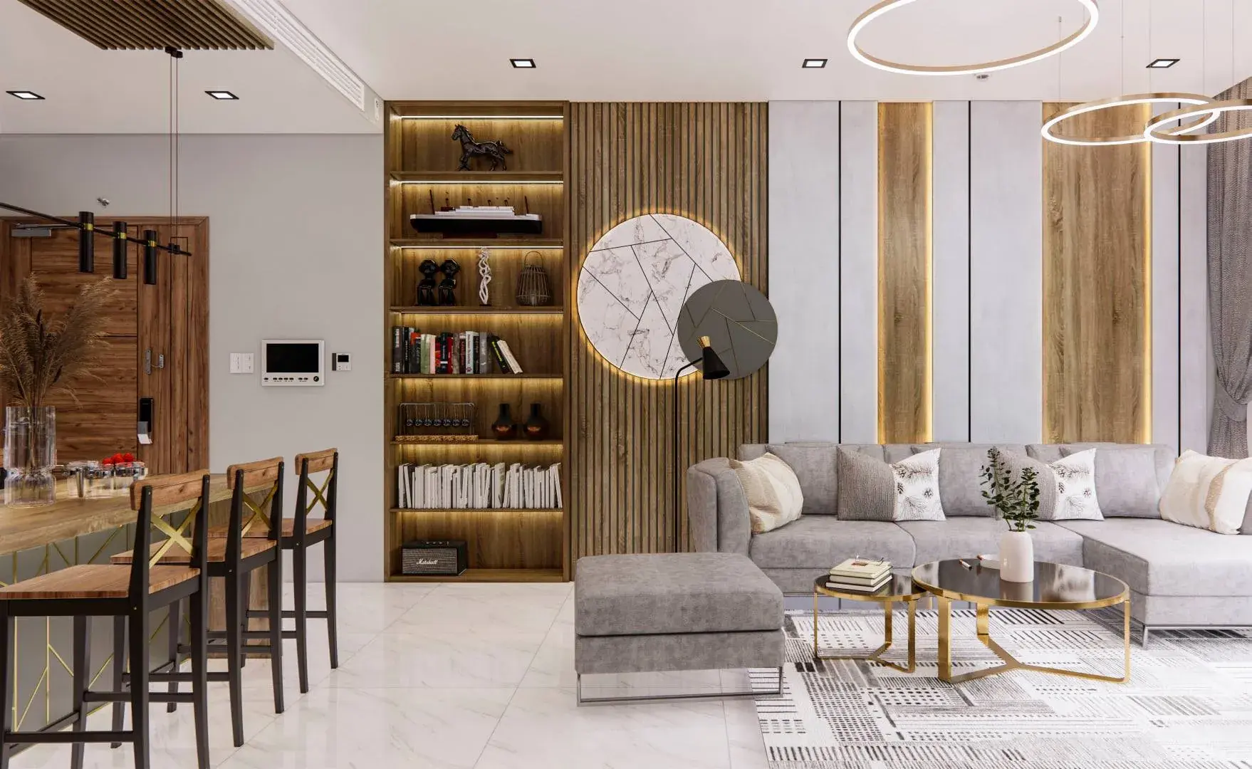 Interior Living- Kitchenroom Scene