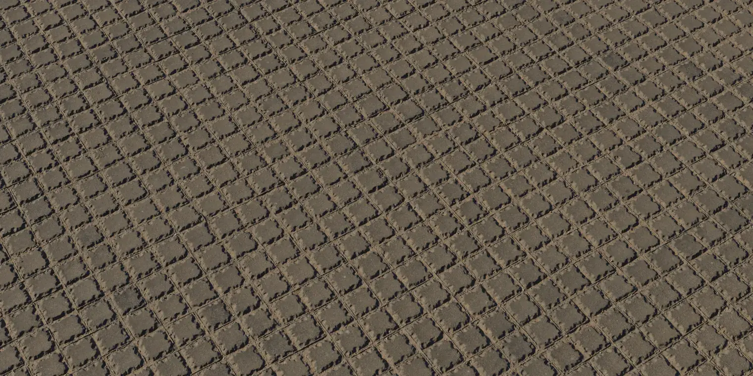 Square Brick Paving