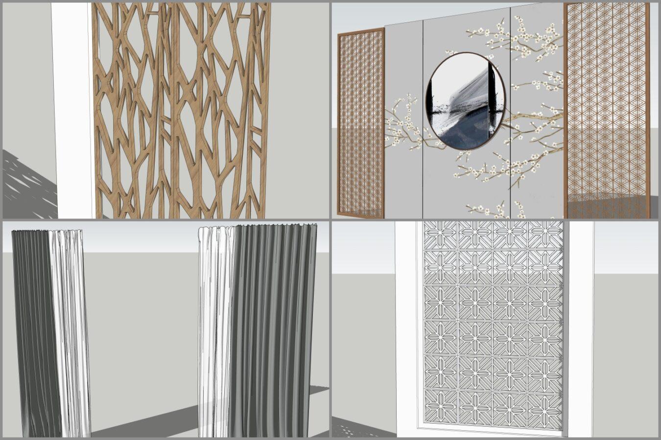 Combo Walldecor and Screen
