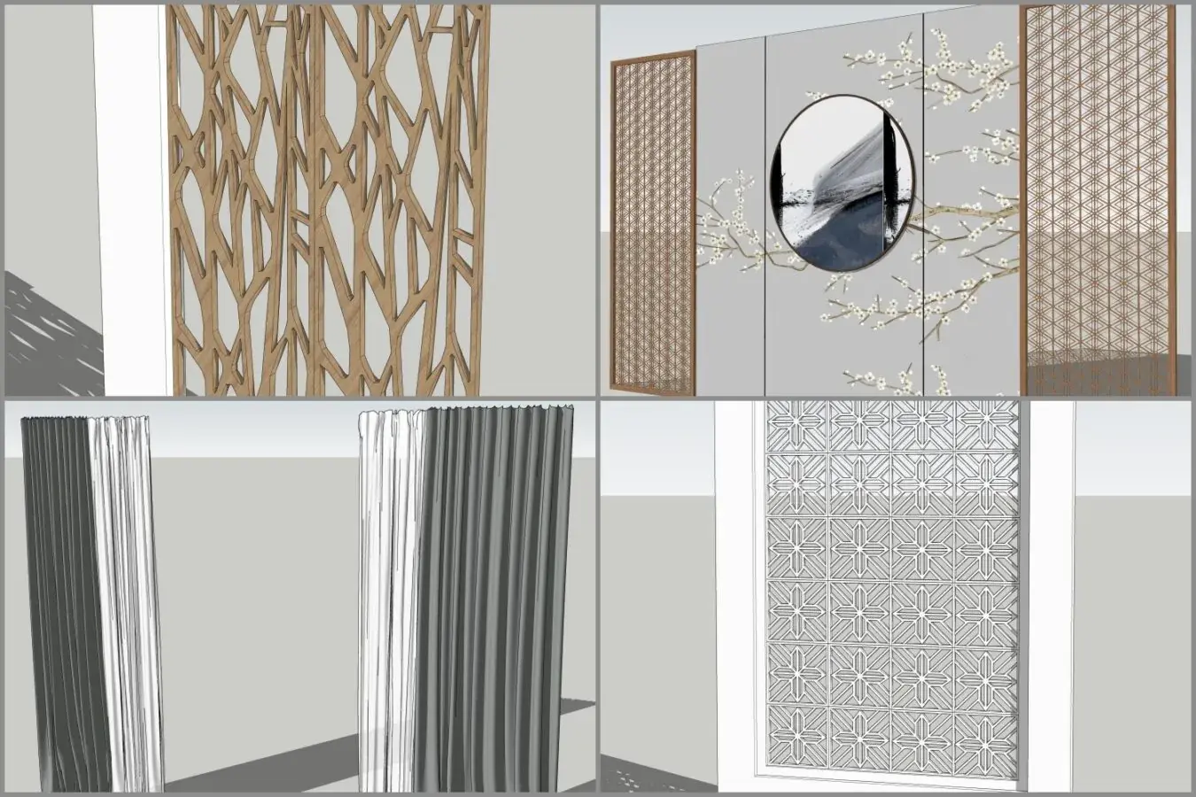 Combo Walldecor and Screen