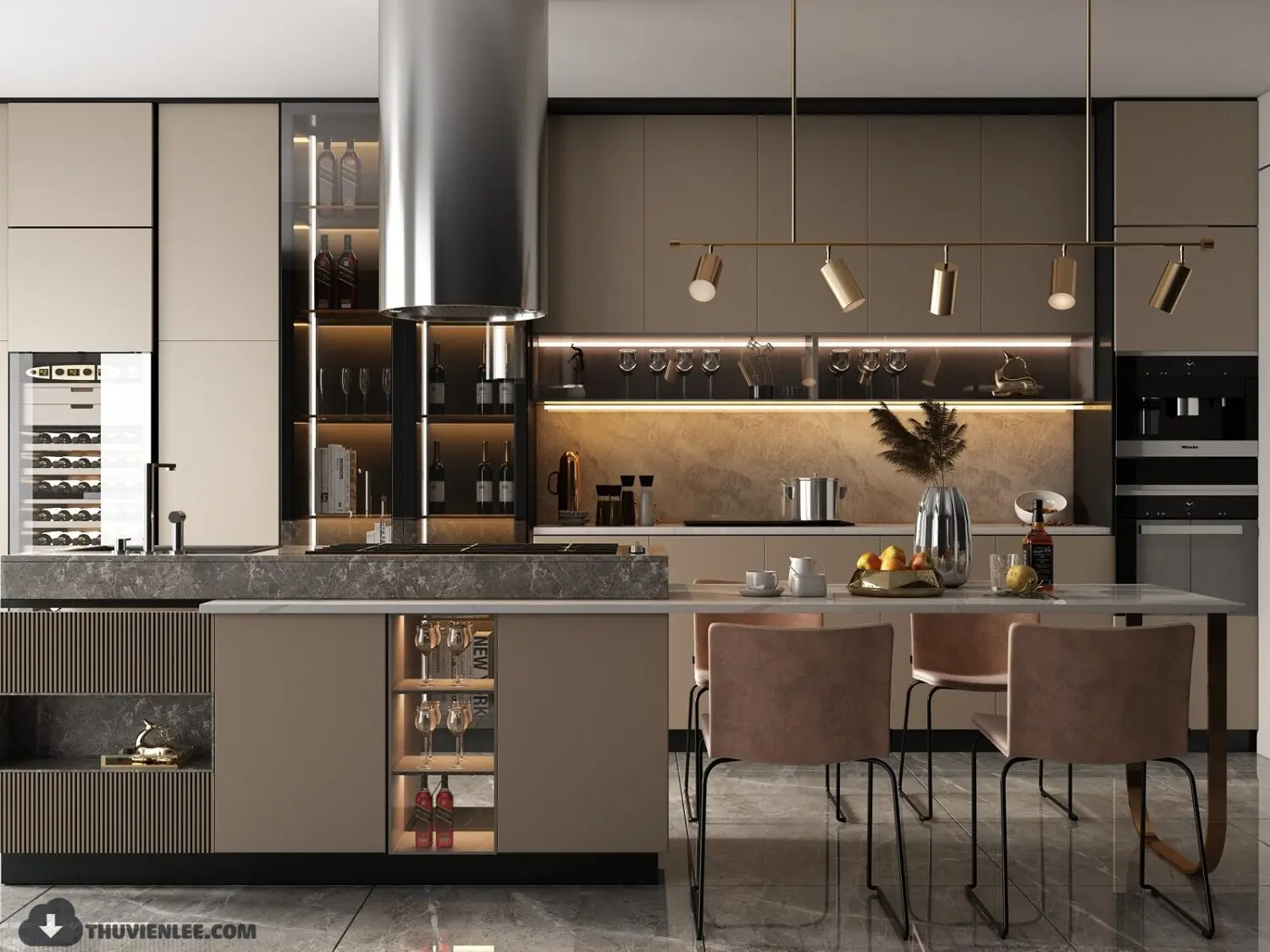 Kitchen — preview 1, by Huy Hieu Lee (3dzip)