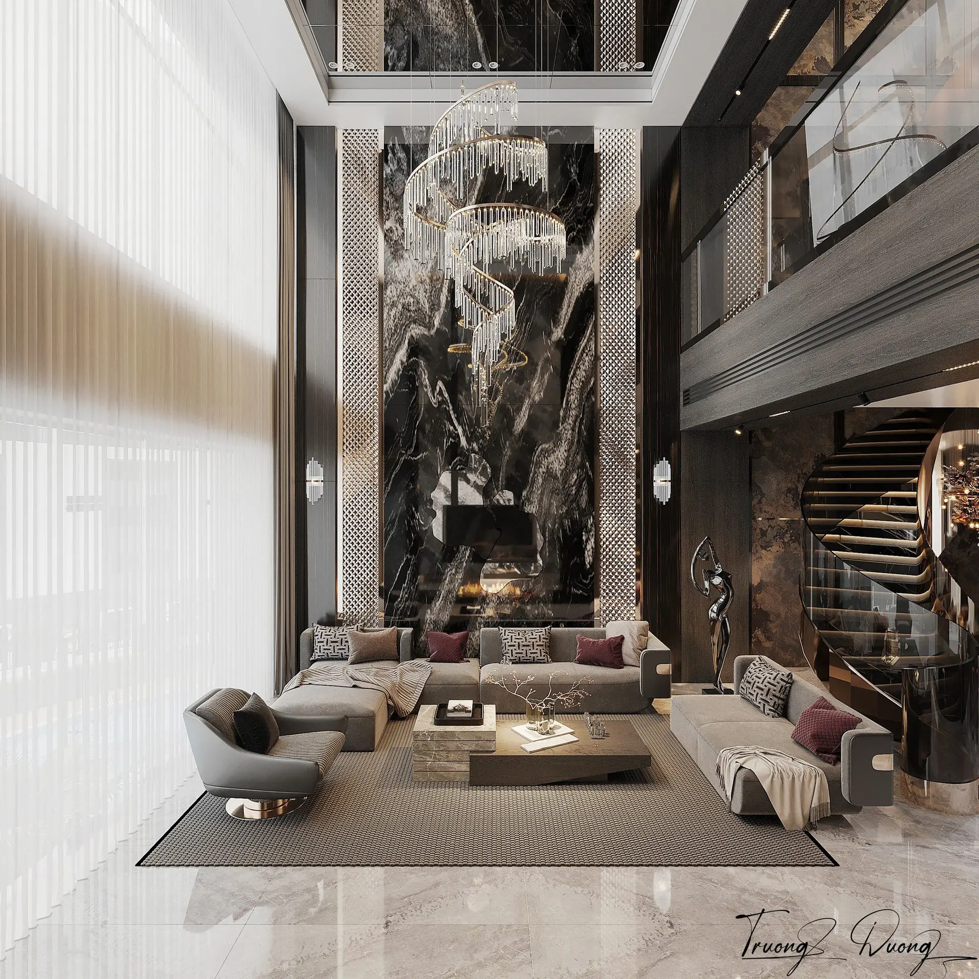 Living Room – Kitchen Interior