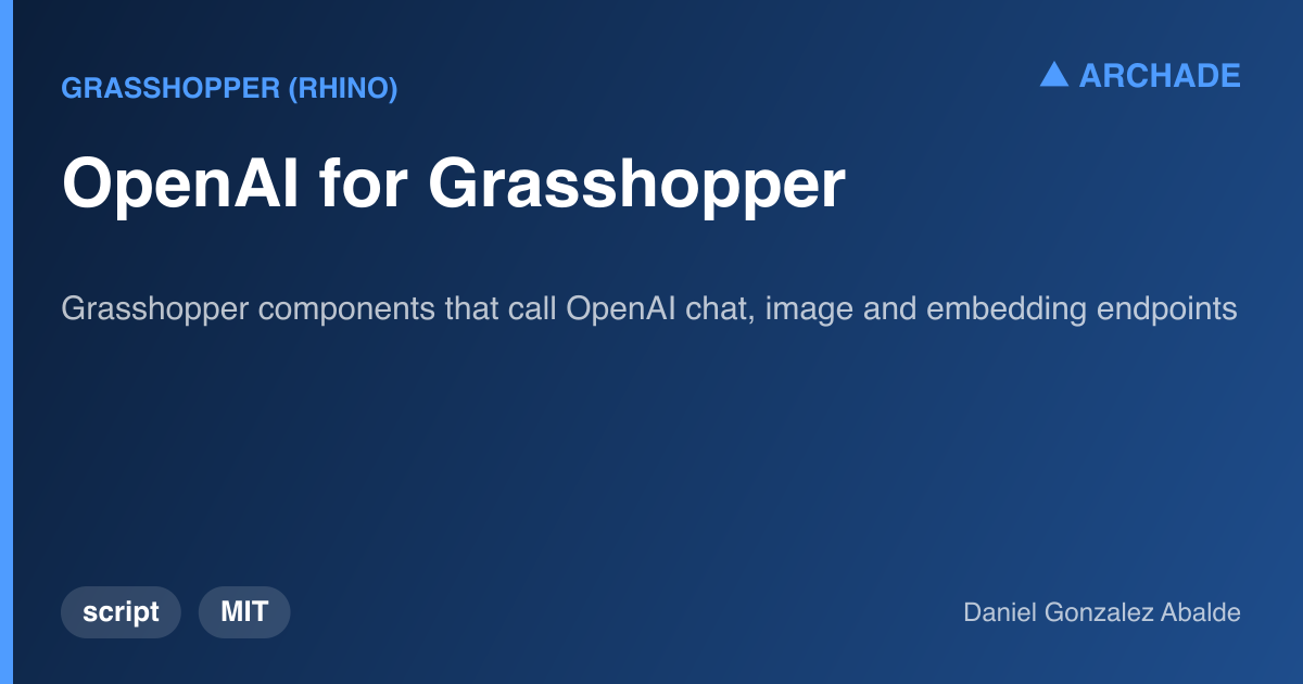 OpenAI for Grasshopper
