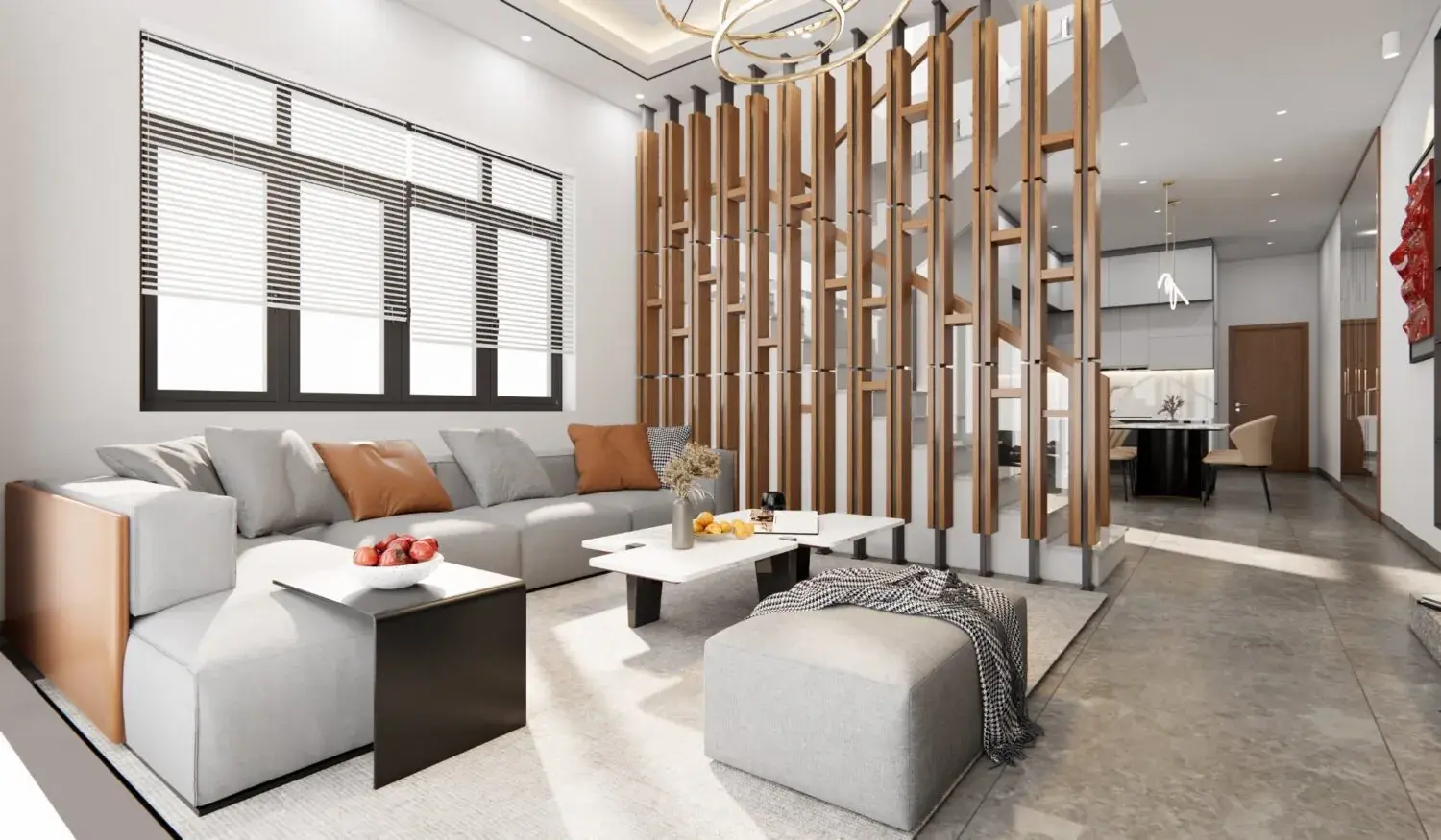 Living Room – Kitchen Interior