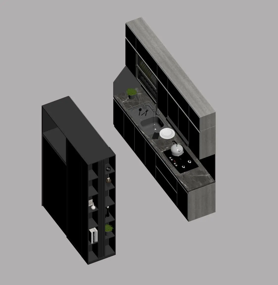 Kitchen — preview 1, by Tuan An (3dzip)