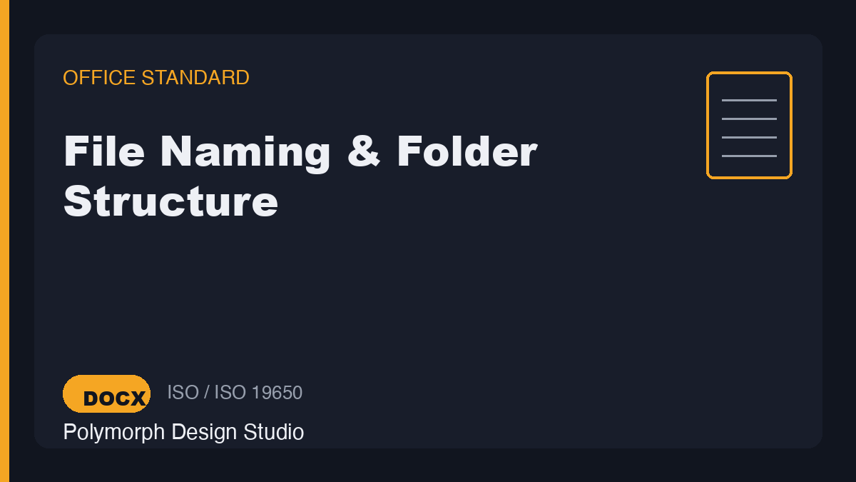 File Naming & Folder Structure