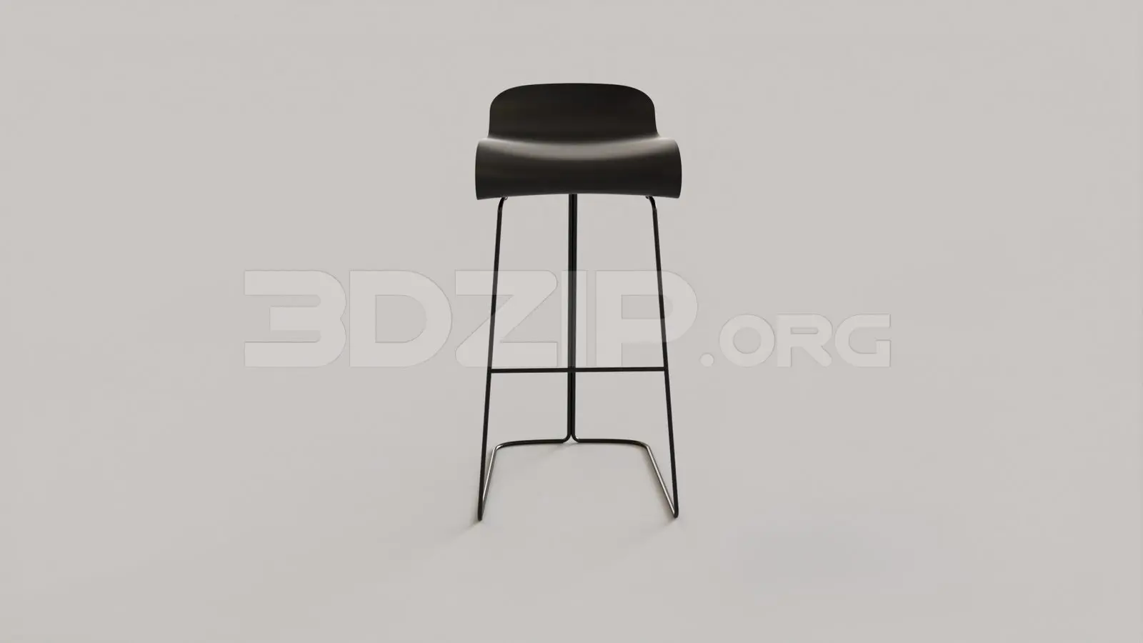 Bar Stool — preview 1 (3dzip, CC0)
