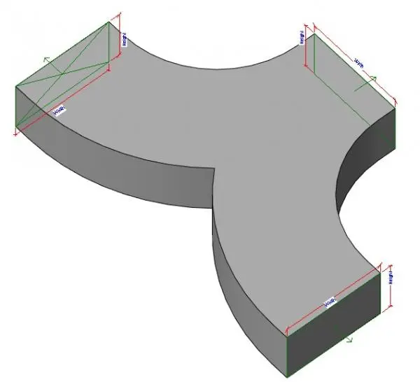 Rectangular Wye - Curved