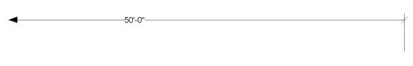 Arrow Dimension Line with Adj Text