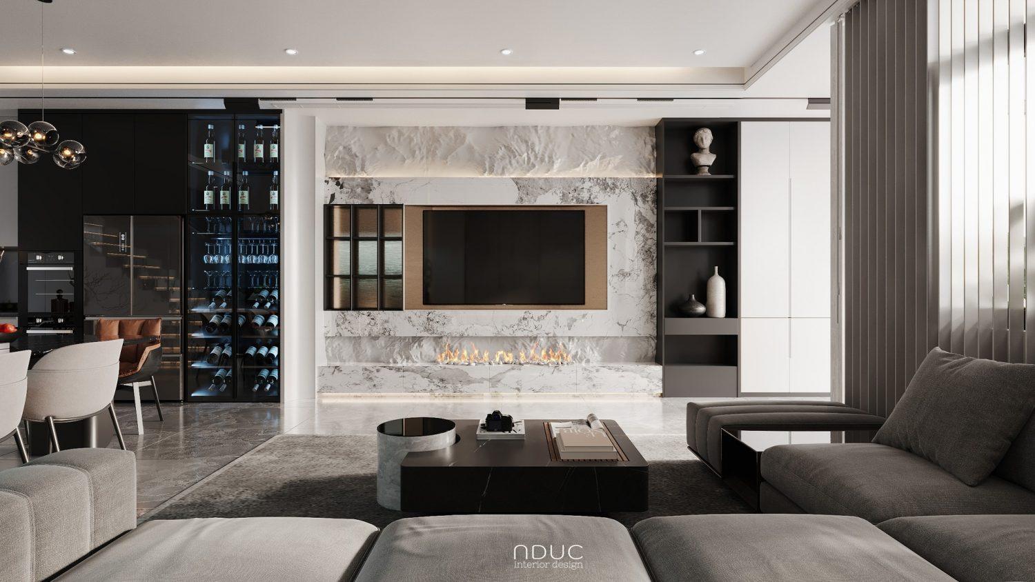 Living Room – Kitchen Interior