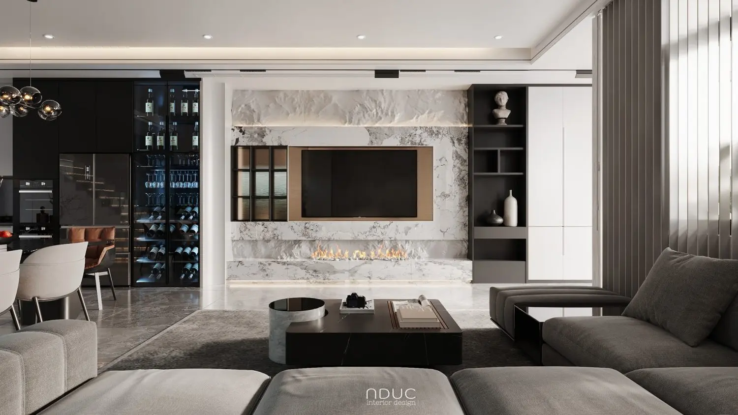 Living Room – Kitchen Interior